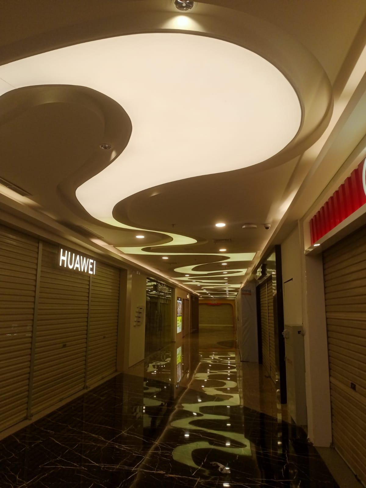 Mall Palembang Membrane Stretch Ceiling