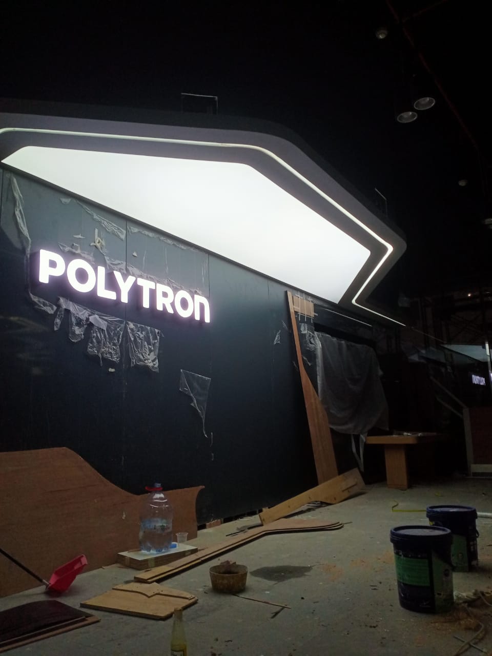 Polytron EV Showroom Membrane Stretch Ceiling